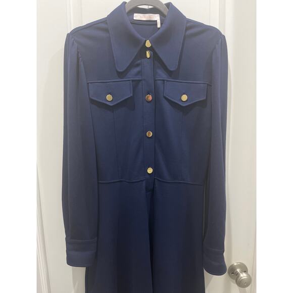 See by Chloé Blue Collared Button Front Shirt Dress Sz S - Picture 5 of 11